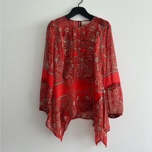 Anthropologie - Love Sam - Kamala Paisley Tunic Top